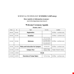 Sample Ceremony Agenda example document template