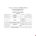 Sample Ceremony Agenda example document template 