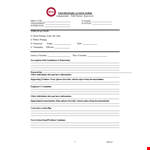 Streamline Employee Discipline with Our Employee Write Up Form | Disciplinary Action example document template