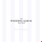 Wedding Album Presentation Template example document template