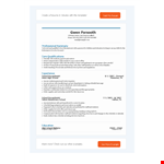 School Receptionist example document template 