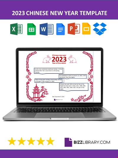 2023 Chinese New Year Template