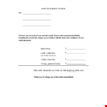 Late Rent Payment Letter example document template