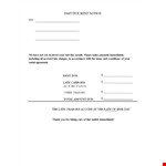Late Rent Payment Letter example document template 