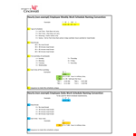 Hourly & Weekly Break Schedule Template example document template