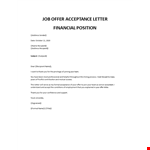 Thank you letter job offer accepted example document template 