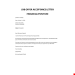Thank you letter job offer accepted example document template