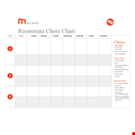 Free Printable Chore Chart Template for Effortless Chores example document template