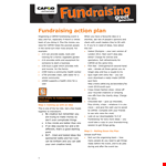 Fundraising Action example document template