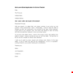 Requesting Sick Leave - Stated Reason for Absece Due to Stomach Issues | Sample Email example document template 