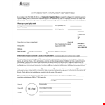 Construction Project Completion Report example document template
