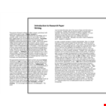 Introduction Research Samples example document template