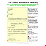 Collection Dispute Letter Template - Resolve Collections with Our Effective Template example document template