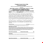 Church Permission Slip Template example document template