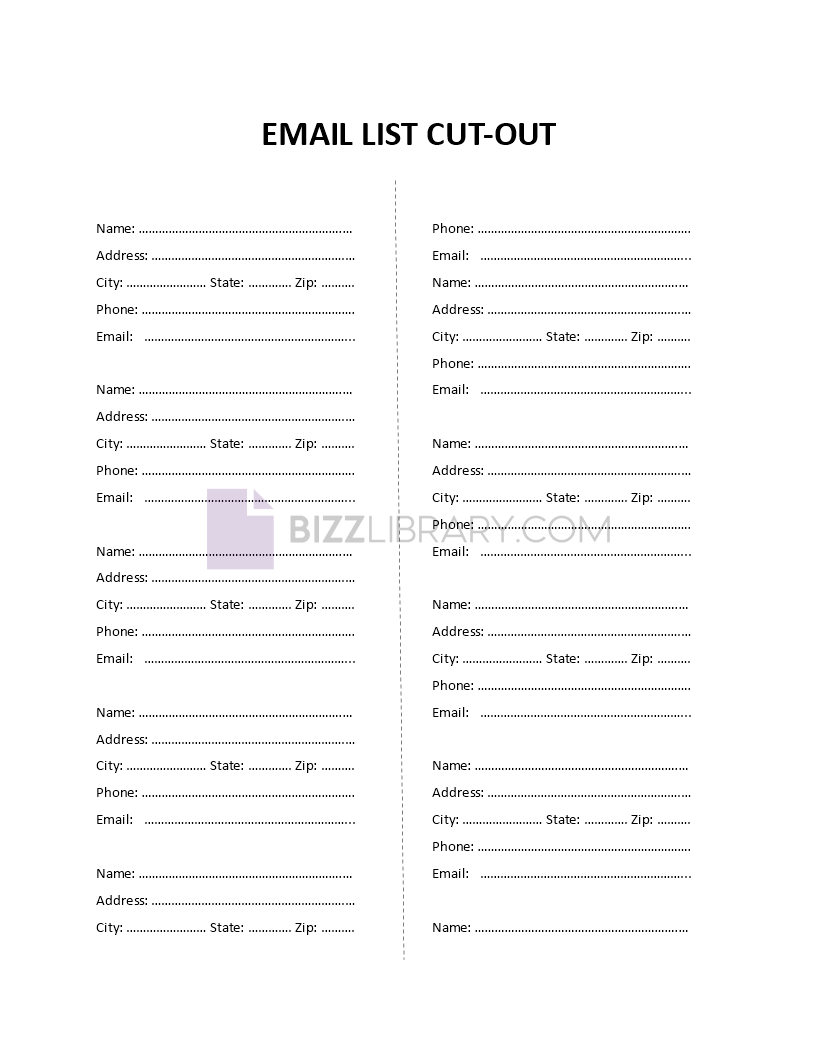 email contact list Main Image email contact list