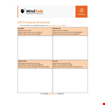 Create a Personal SWOT Chart to Identify Strengths and Weaknesses example document template 