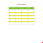 Strategic Gap Analysis Template - Conduct Efficient Analysis example document template