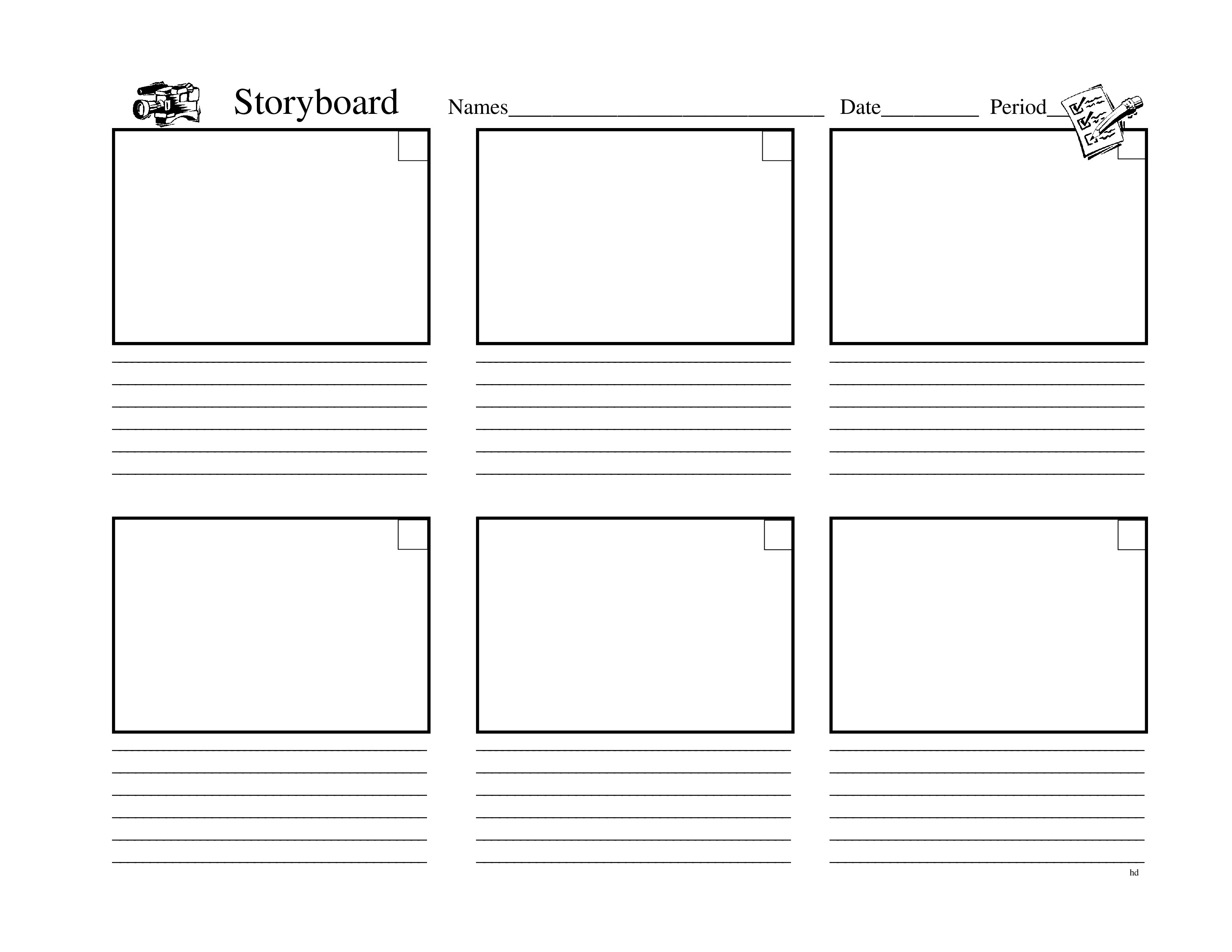 Video Production Storyboard Template Video Production Storyboard Template