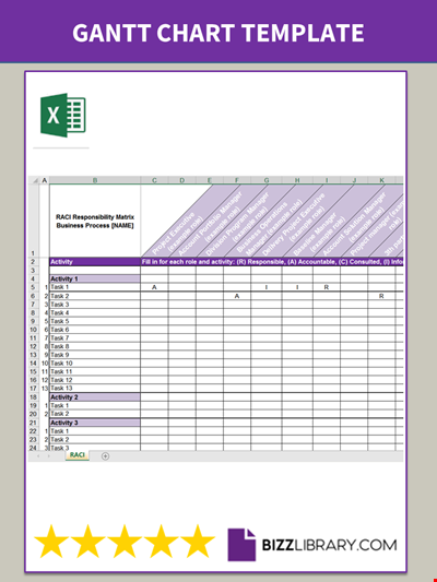 RACI Matrix Excel Template