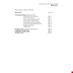 Resume Professional Profile - Experience, Skills, and Relevant Halifax Expertise example document template