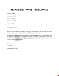 Applicant Rejection Letter