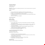 Retail Customer Service Sales Resume example document template