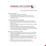 Leadership Excellence Award - Showcasing Unparalleled Change, Knowledge, and Leadership Skills example document template