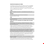 Download a Professional Press Release Template for Your Organization | Project Information example document template 