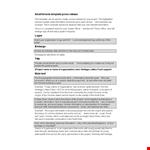 Download a Professional Press Release Template for Your Organization | Project Information example document template