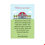 Create a Memorable Housewarming Celebration with Our Invitation Template example document template 