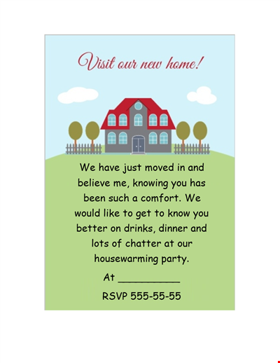 Create a Memorable Housewarming Celebration with Our Invitation Template