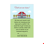 Create a Memorable Housewarming Celebration with Our Invitation Template example document template