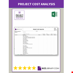 Project Cost Analysis Excel example document template