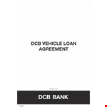 Personal Car Loan Agreement template for Borrower - Secure Your Vehicle example document template