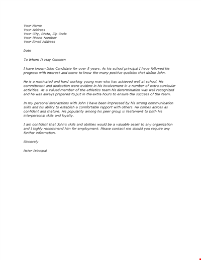 Expertly Crafted Reference Letter Template