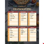 Thanksgiving Menu Template - Delicious Chicken, Savory Potatoes & Refreshing Juice example document template