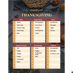 Thanksgiving Menu Template - Delicious Chicken, Savory Potatoes & Refreshing Juice example document template 