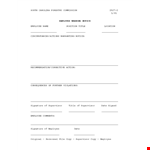 Employee Warning Notice - Effective Communication for Supervisor and Employee | Signature Required example document template