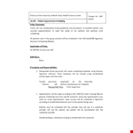 Patient Appointment example document template 