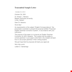 Letter Of Transmittal Template example document template