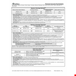 Personal Accounts Fee Schedule example document template 