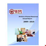 Professional Report example document template