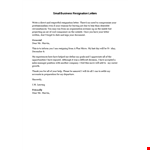 Small Business Resignation Letter Template example document template