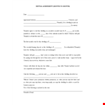 Printable Monthly Lease Agreement | Rent Your Property Easily example document template