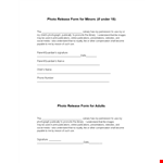 Get Your Photos Published - Use Our Library Photo Release Form example document template