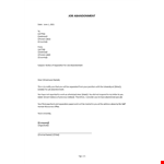 Job Abandonment example document template