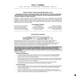 Investment Banking Operations Resume example document template