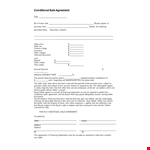 Conditional Sales Agreement Template Word Document example document template