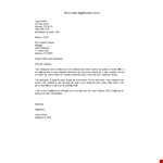 Sick Leave Application Letter Format example document template