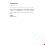 Resignation Letter To Hr Template example document template